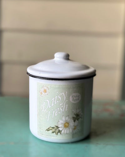 Soy Enamelware Cannister 10oz.. - Sugared Magnolia