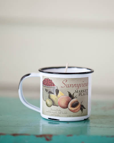 Soy Enamelware Cup 5oz. - Green Apple